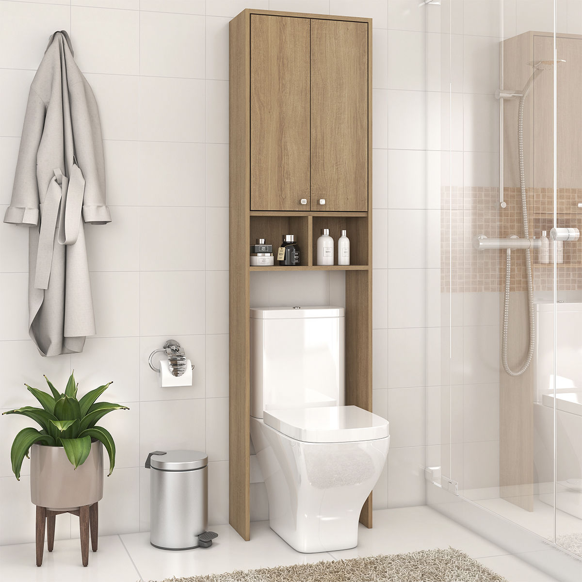 Organizador Para Baño Mobi Bermejo Miel