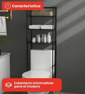 Foto 3 | Xtellar Organizador De Baño Estante Inodoro Sanitario Regadera