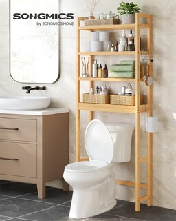 Foto 3 | Organizador de Baño Songmics 4 Niveles Beige