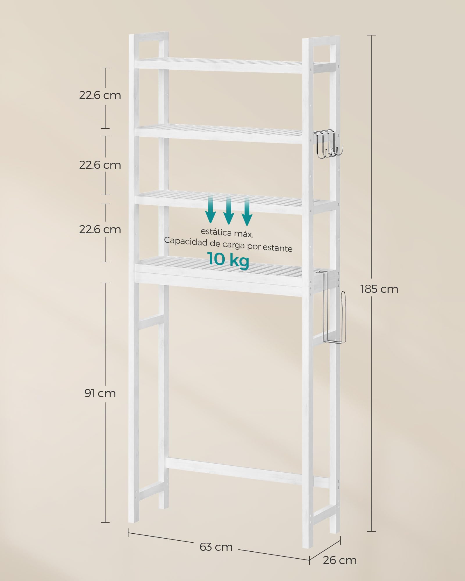 Foto 6 pulgar | Organizador de Baño Songmics Ajustable
