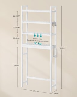 Foto 5 | Organizador de Baño Songmics Ajustable