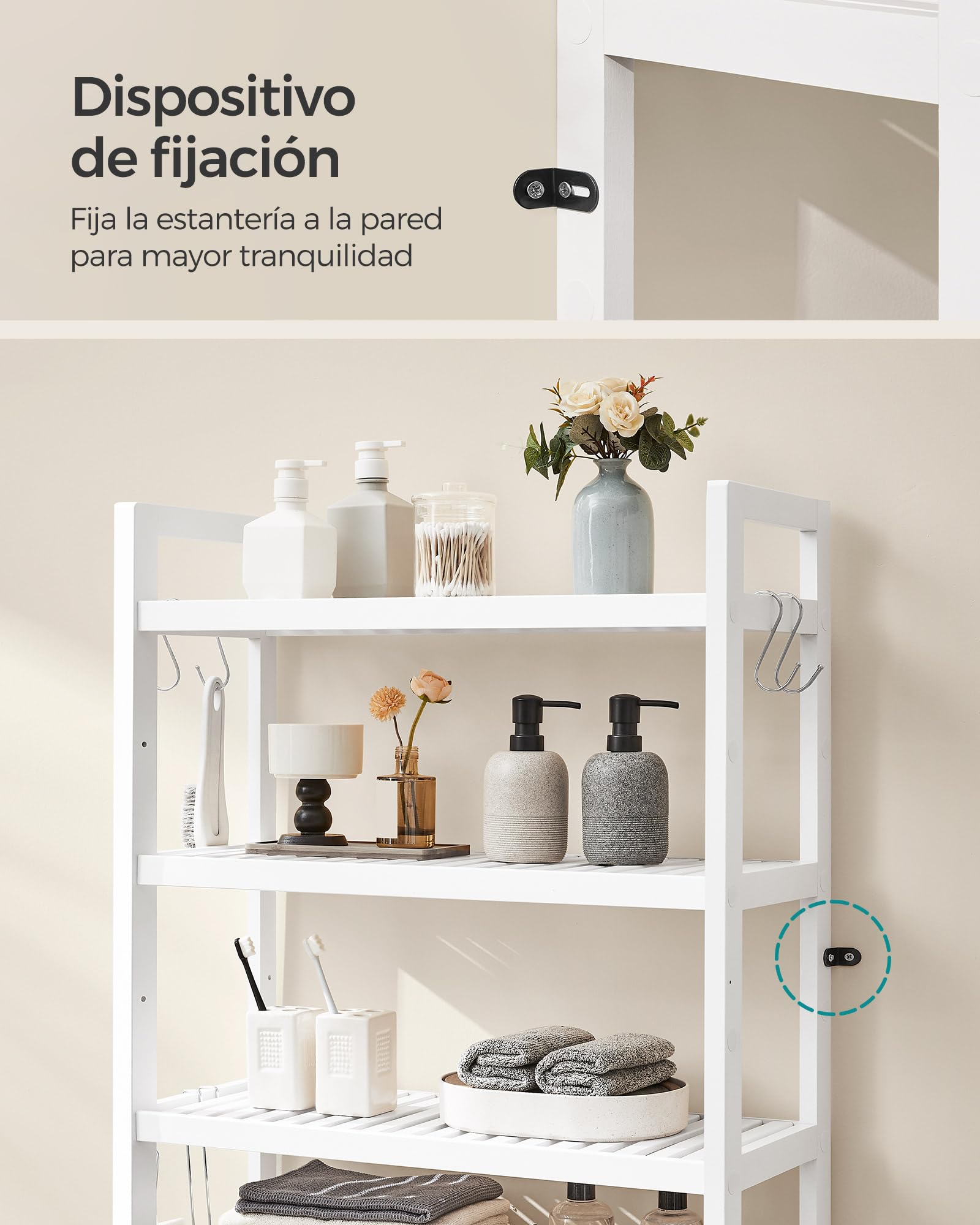 Foto 7 pulgar | Organizador de Baño Songmics Ajustable