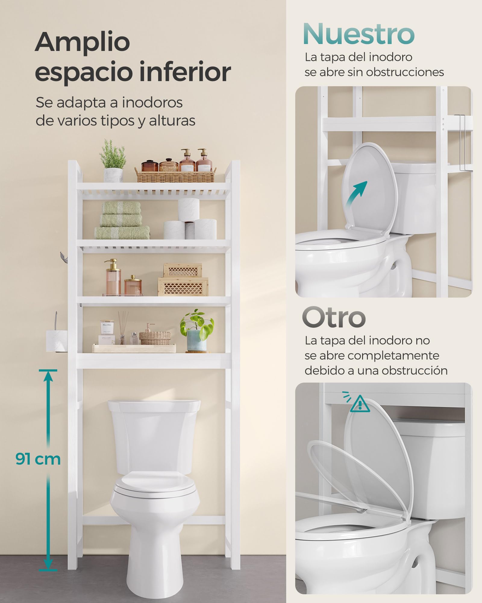 Foto 8 pulgar | Organizador de Baño Songmics Ajustable