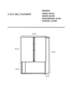 Foto 5 | Gabinete de Almacenamiento Genérico SWC-FLOTANTE color Beige