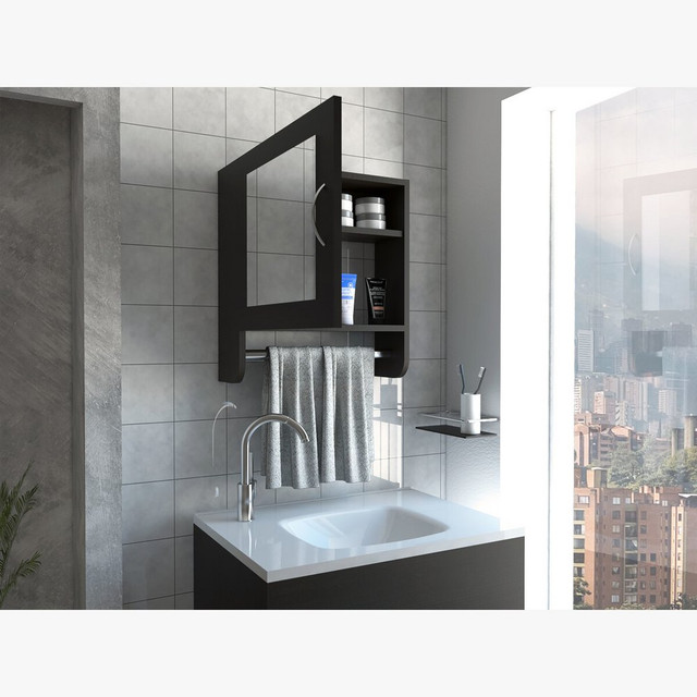 Foto 6 | Gabinete para Baño Espejo Armable Umbra color Chocolate Excelsior