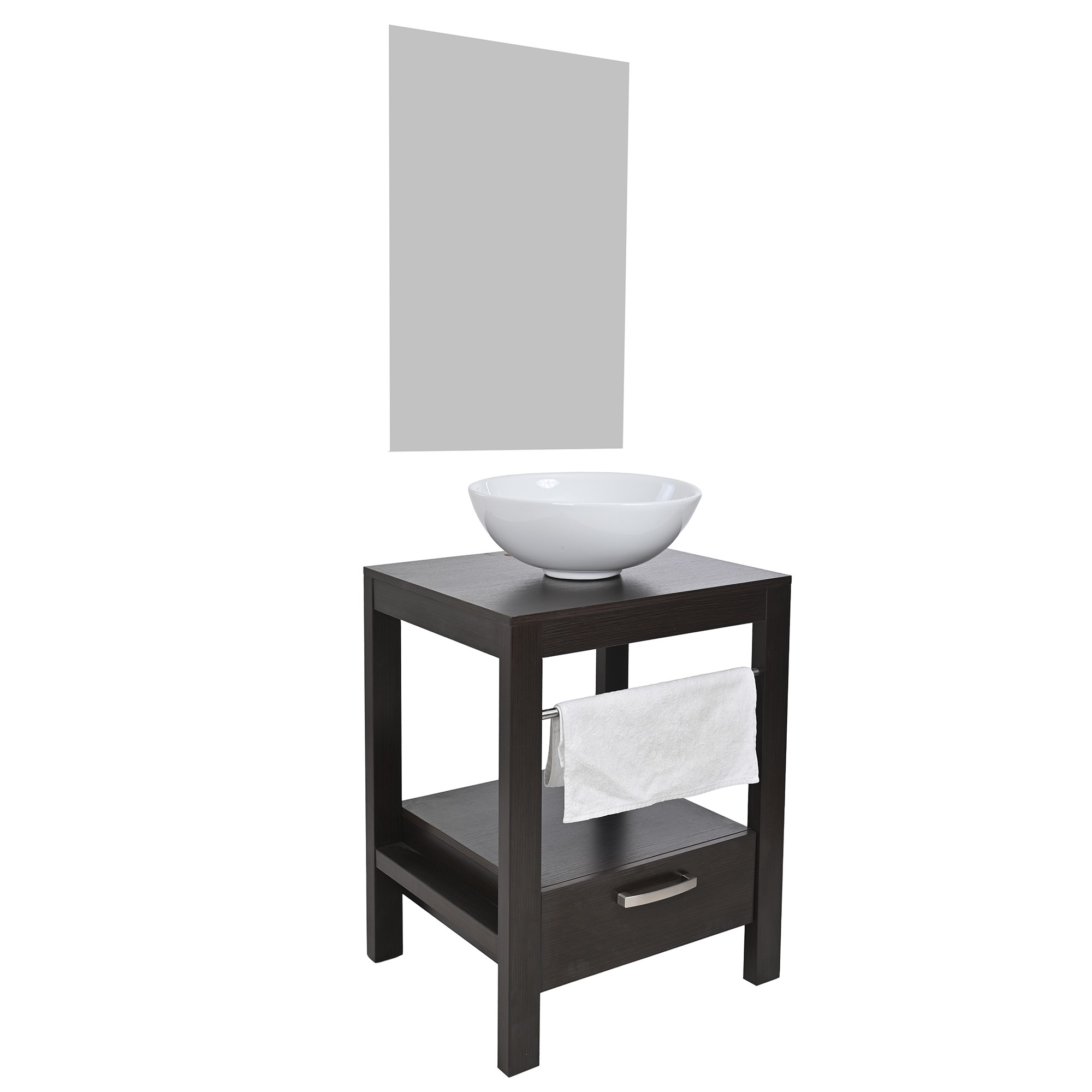 Foto 3 pulgar | Set Mueble Para Baño 3 Piezas Incluye Lavabo Y Espejo, Marca Gravita