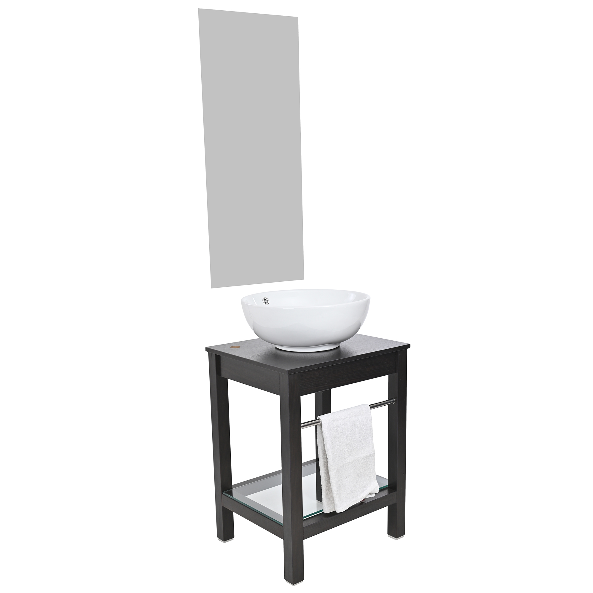 Foto 3 pulgar | Set Mueble Para Baño 3 Piezas Incluye Lavabo Y Espejo, Marca Gravita