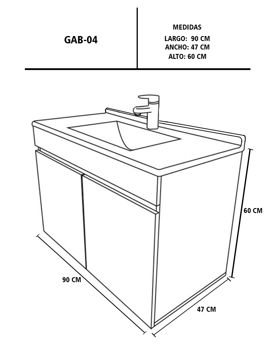 Foto 7 pulgar | Gabinete para Baño Genérica color Gris