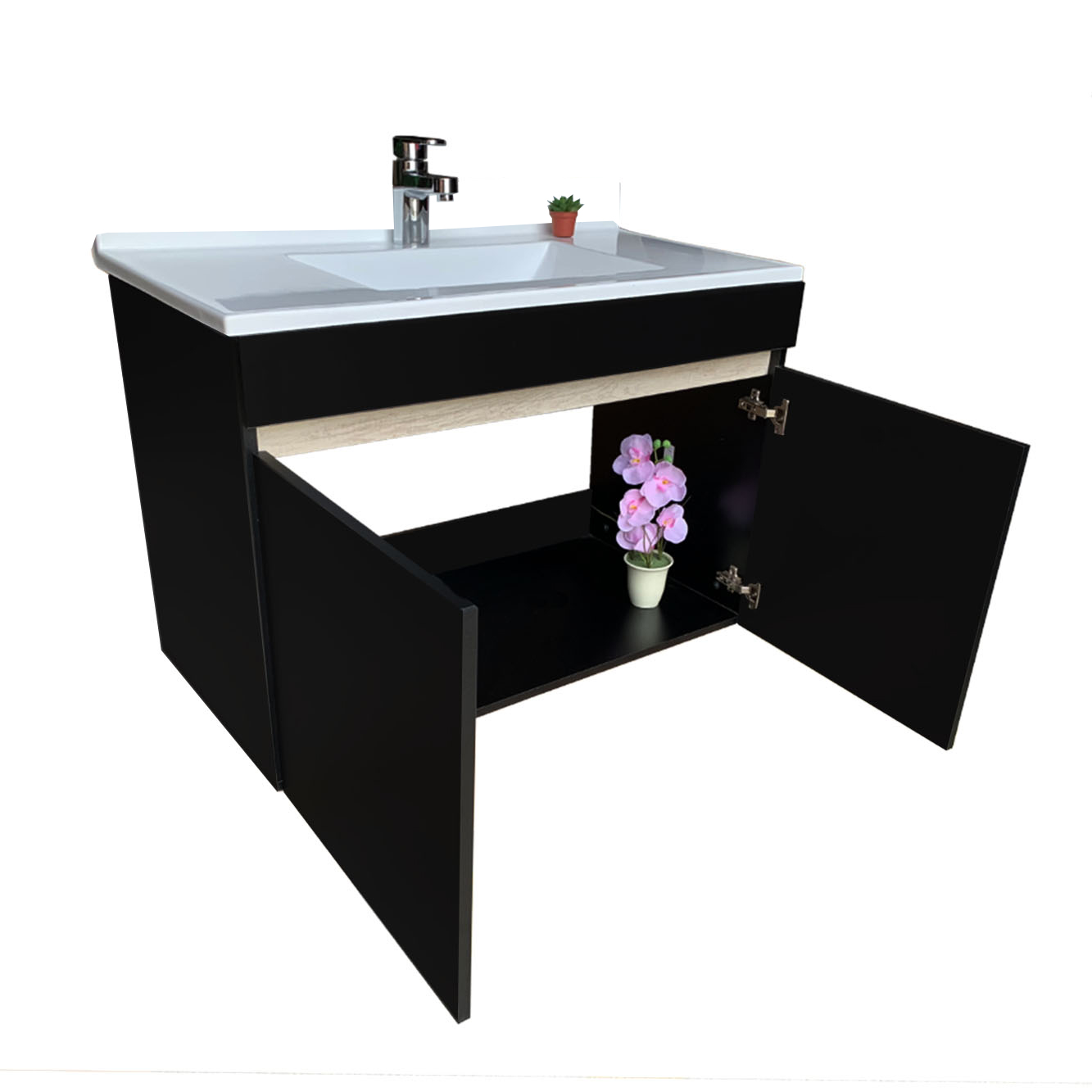 Foto 7 pulgar | Gabinete para Baño Genérica color Negro