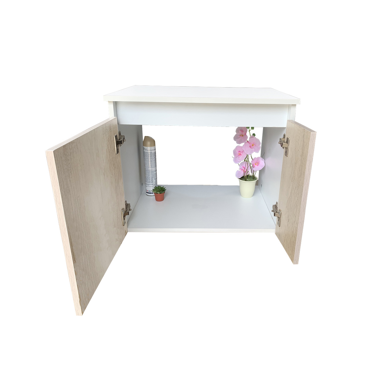 Foto 5 pulgar | Mueble Gabinete para Baño con Lavamanos y Monomando Gab05 Blanco