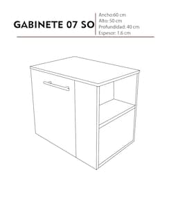 Foto 5 | Gabinete para Baño Derecho Flotante Negro