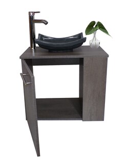 Foto 2 | Gabinete para Baño Genérica color Gris con Lavamanos