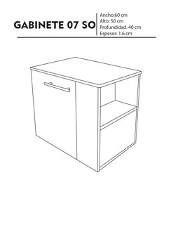Foto 5 | Gabinete Flotante Izquierdo Beige para Baño