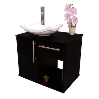 Foto 4 | Gabinete Flotante para Baño con Ovalín Blanco y Cajón