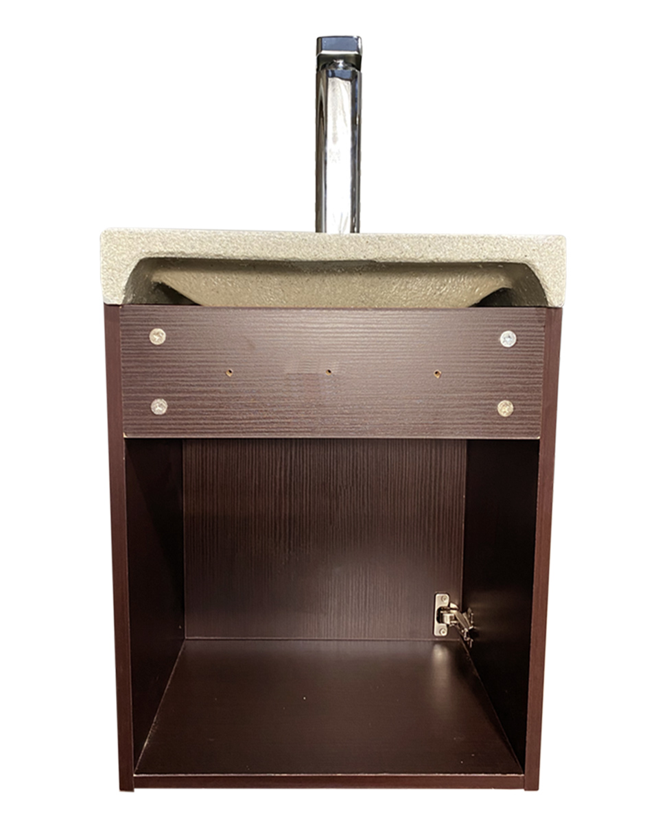 Foto 6 pulgar | Gabinete Flotante Para Baño Con Lavamanos Rectangular Y Monomando