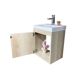 Foto 3 | Gabinete Flotante Para Baño Con Lavamanos Rectangular Y Monomando