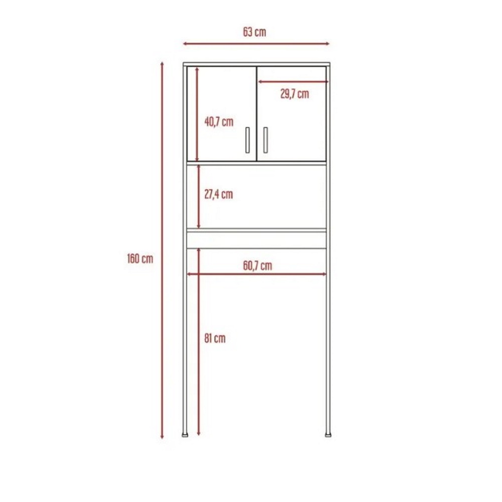 Foto 8 pulgar | Gabinete para Baño de Madera Aglomerada Excelsior Siena Blanco