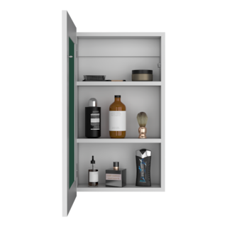 Foto 4 | Gabinete Para Baño Cary, Blanco, Con Puerta Espejo Y Tres Entrepaños