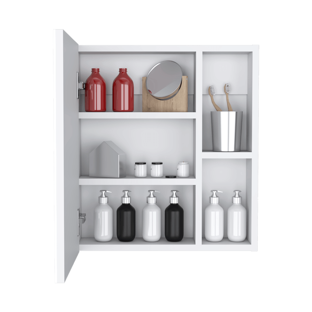 Foto 7 pulgar | Gabinete Para Baño Paralhi, Blanco, Con Puerta Espejo Y Varios Entrepaños