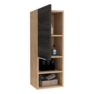 Foto 4 | Gabinete Para Baño Real, Miel Y Grafito, Con Dos Puertas Batientes