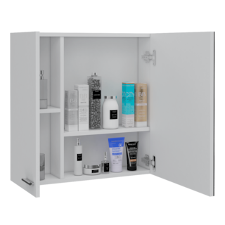 Foto 4 | Gabinete Para Baño Caribe, Blanco, Con Espejo Biselado Para Buen Tamaño Y Varios Entrepaños