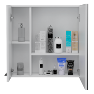 Foto 6 | Gabinete Para Baño Caribe, Blanco, Con Espejo Biselado Para Buen Tamaño Y Varios Entrepaños