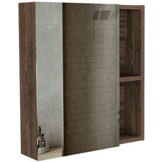 Foto 2 | Gabinete Para Baño Labell, Chocolate, Con Puerta Espejo Y Entrepaños