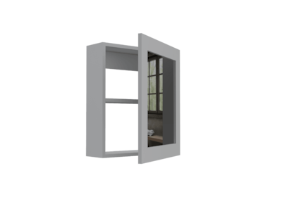 Foto 3 | Gabinete Para Baño Heston, Blanco, Con Espejo Y Dos Entrepaños