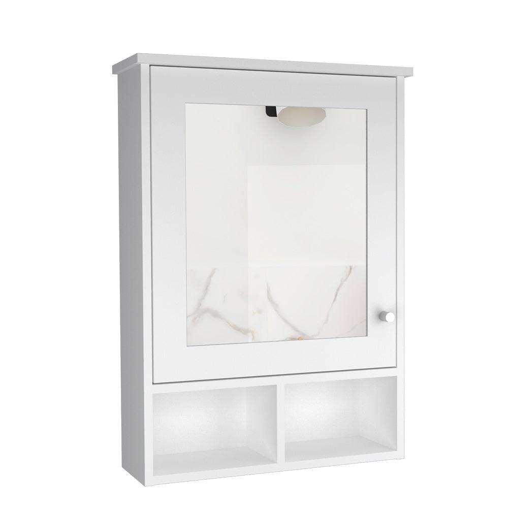 Foto 4 pulgar | Gabinete Para Baño Egeo, Blanco, Con Puerta Espejo Y Tres Entrepaños Para Ubicar Objetos