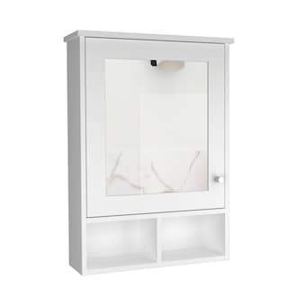 Foto 3 | Gabinete Para Baño Egeo, Blanco, Con Puerta Espejo Y Tres Entrepaños Para Ubicar Objetos