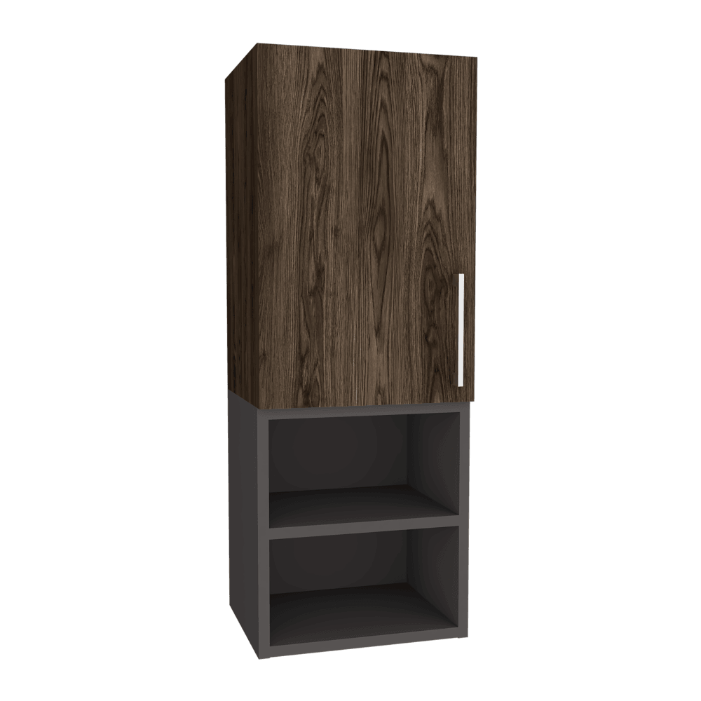 Foto 5 pulgar | Gabinete Para Baño Oporto, Wengue Y Plata Oscuro, Con Espacio Para Guardar Objetos Para Aseo Personal