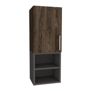 Foto 4 | Gabinete Para Baño Oporto, Wengue Y Plata Oscuro, Con Espacio Para Guardar Objetos Para Aseo Personal