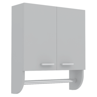 Foto 3 | Gabinete Para Baño Lupek, Blanco, Con Tubo Y Manija Metálicas
