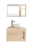 Combo de Gabinete para Baño con Ovalin y Monomando + Botiquín con Espejo
