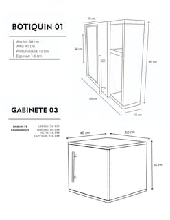 Foto 5 | Combo de Gabinete para Baño con Ovalin y Monomando + Botiquin con Espejo