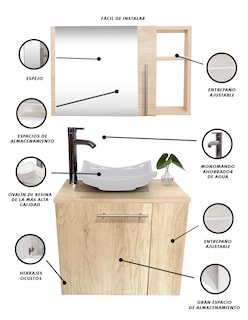 Foto 4 | Combo de Gabinete para Baño