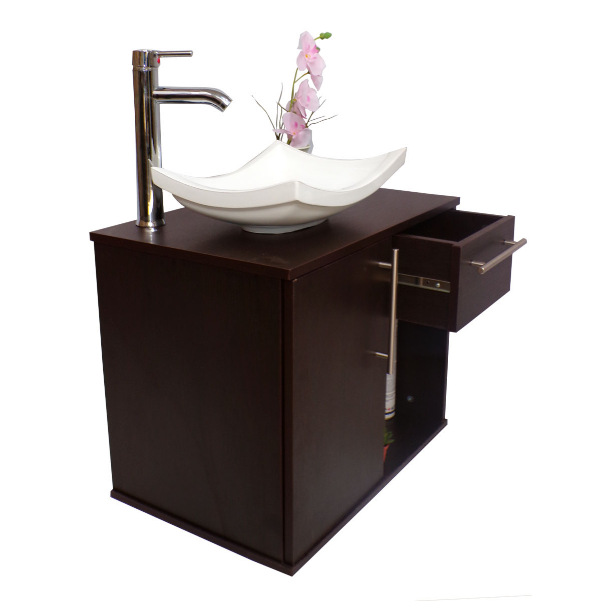 Foto 4 pulgar | Gabinete para Baño con Lavabo y Monomando más Botiquín con Espejo