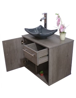 Foto 3 | Gabinete para Baño con Lavabo y Monomando más Botiquín con Espejo