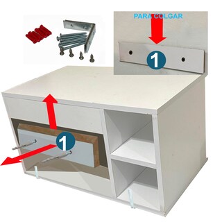 Foto 2 | Gabinete de Baño Moderno con Monomando Ovalin Ensamblado Lila