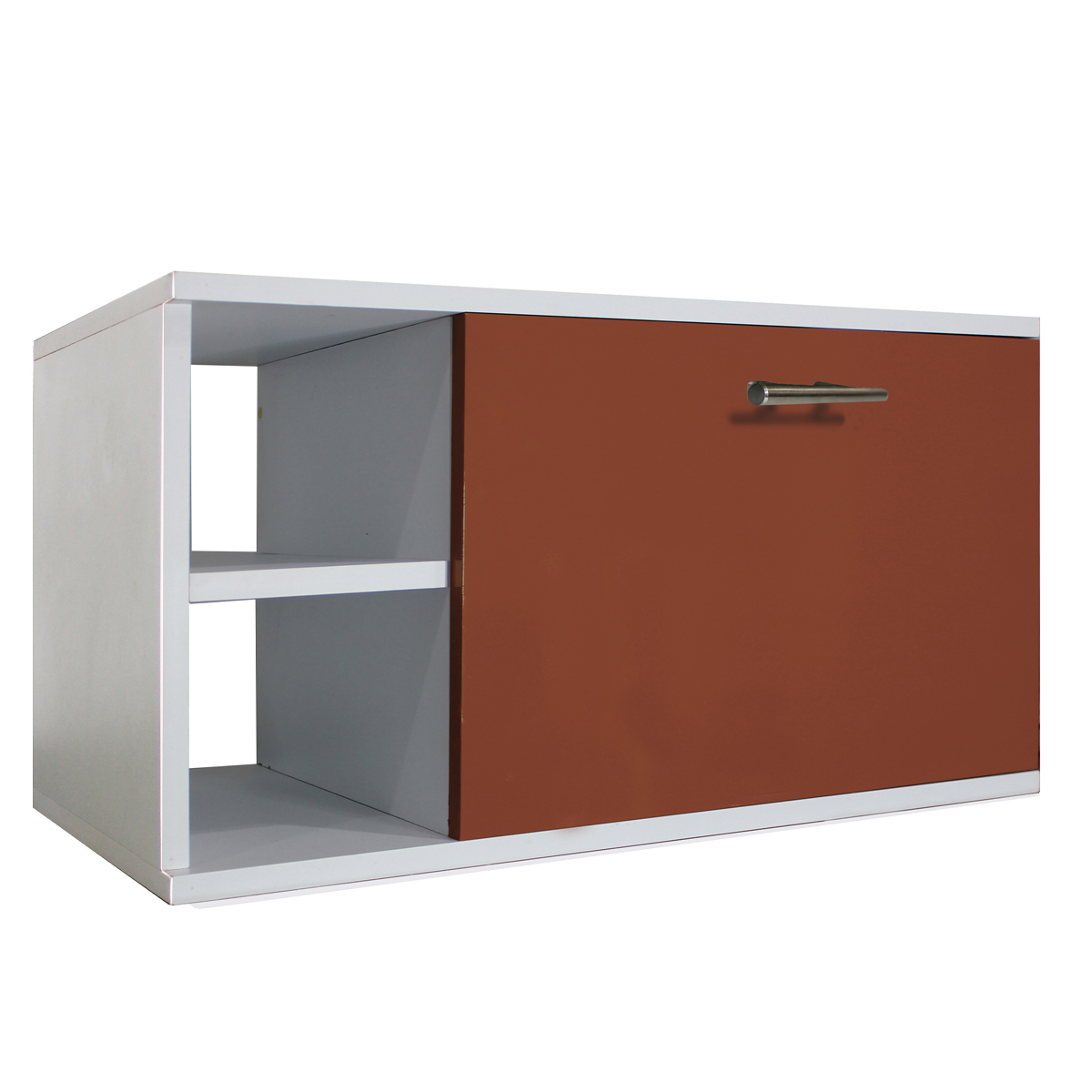 Gabinete de Baño Moderno Ensamblado MDF Elegante Vinil Marrón