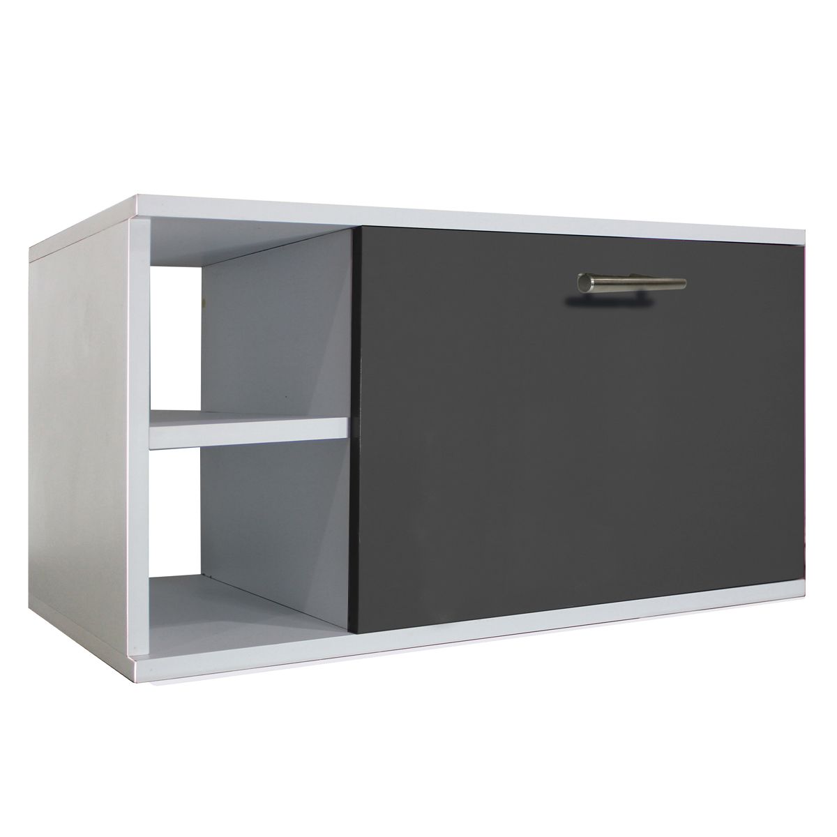 Foto 2 pulgar | Gabinete de Baño Moderno Ensamblado MDF Elegante Vinil Gris