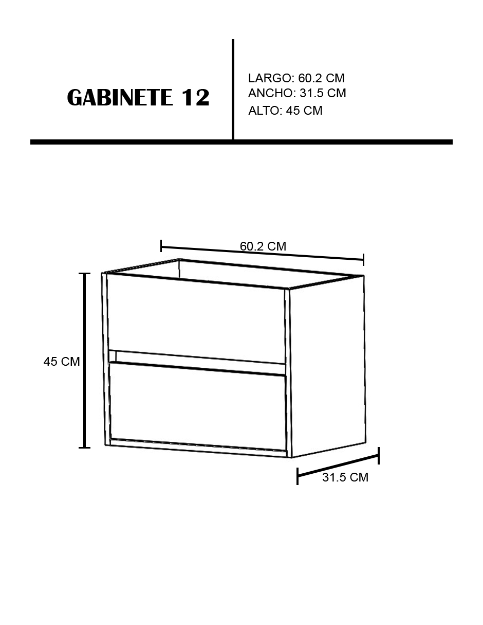 Foto 9 pulgar | Gabinete 12 para Baño Flotante con Lavamanos y Monomando