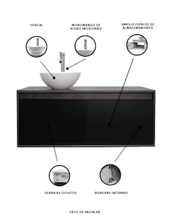 Foto 6 | Gabinete 11 para Baño con Ovalin y Monomando