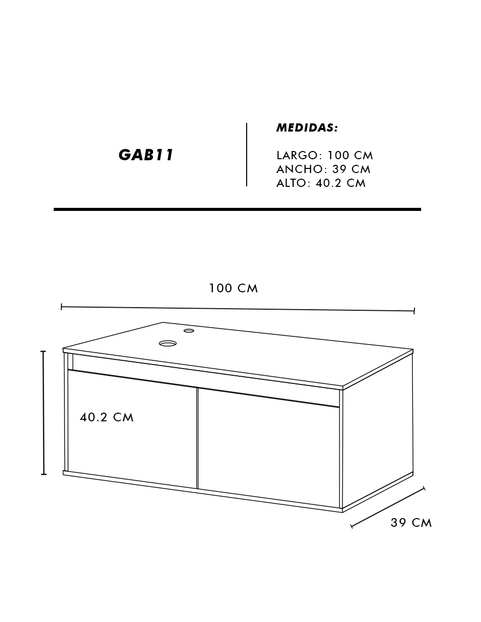 Foto 9 pulgar | Gabinete para Baño Blanco con Monomando