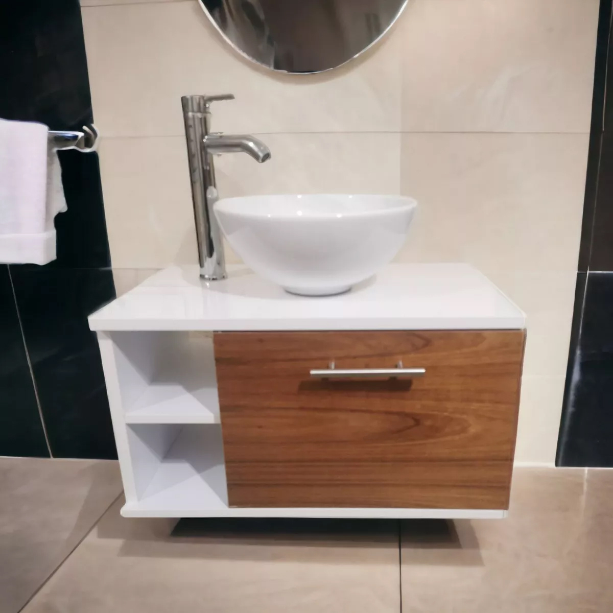 Foto 4 pulgar | Gabinete para Baño Moderno Ensamblado Laminado Chapa Tzalam