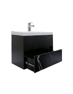 Foto 3 | Gabinete 12 Para Baño Flotante Con Lavamanos Y Monomando