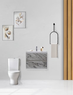 Foto 7 | Gabinete 12 Para Baño Flotante Con Lavamanos Y Monomando
