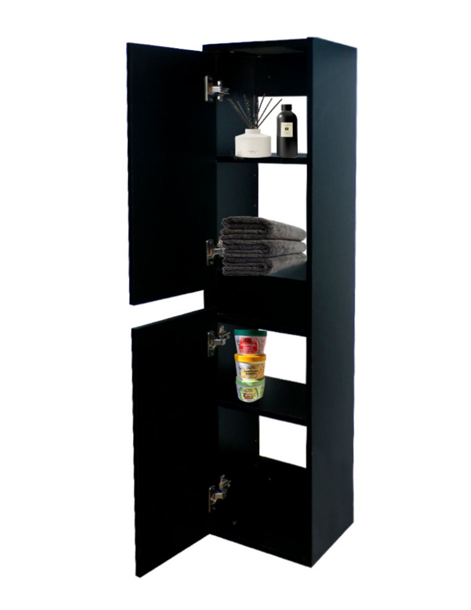 Foto 8 pulgar | Gabinete Multiusos Negro para Baño