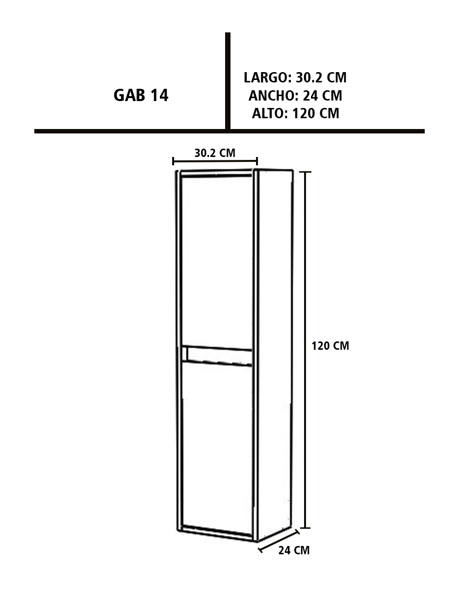 Foto 9 pulgar | Gabinete Multiusos Negro para Baño