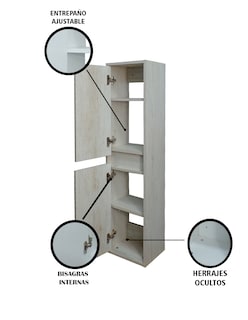 Foto 6 | Gabinete Multiusos Beige para Baño